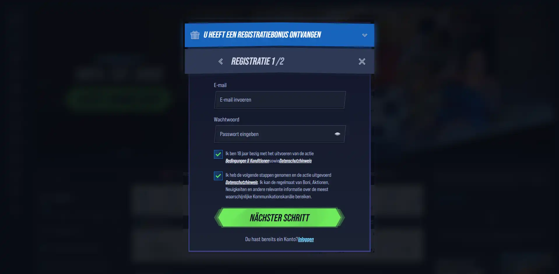 Vegas Hero Registration